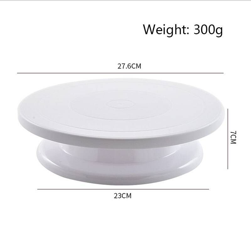 10 Inch Roterende Taart Draaitafel Witte Cake Stand Spinner Voor Taart Decoraties, Gebak, Cupcakes