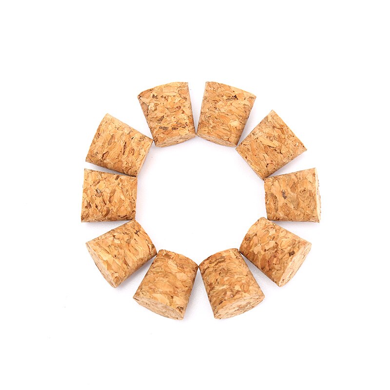 10pcs Tapered Natural Cork Bottle Stoppers Wine Corks Crafts 18*15*20mm