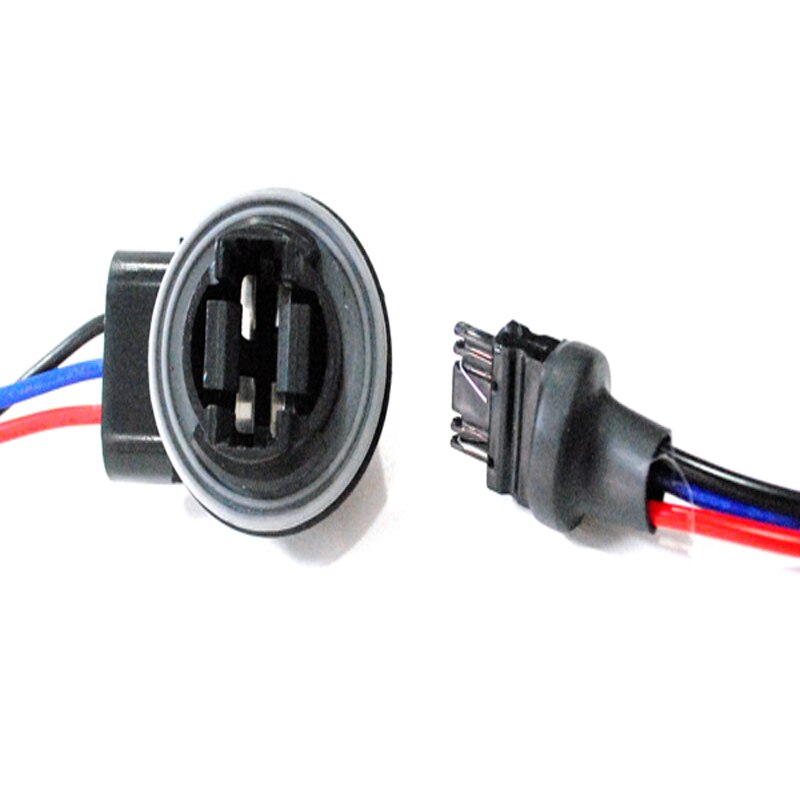 2 Pcs 3157 LED Light Bulb Aviso Decoder Carga Resistor Erro de Soquete Livre