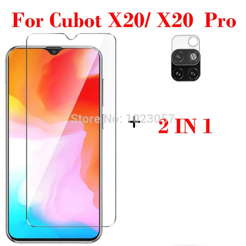 3-in-1 etui + kamera szkło hartowane dla Cubot X20 Pro ScreenProtector szkło dla Cubot X20 3D szkło: X20 / 2 in 1