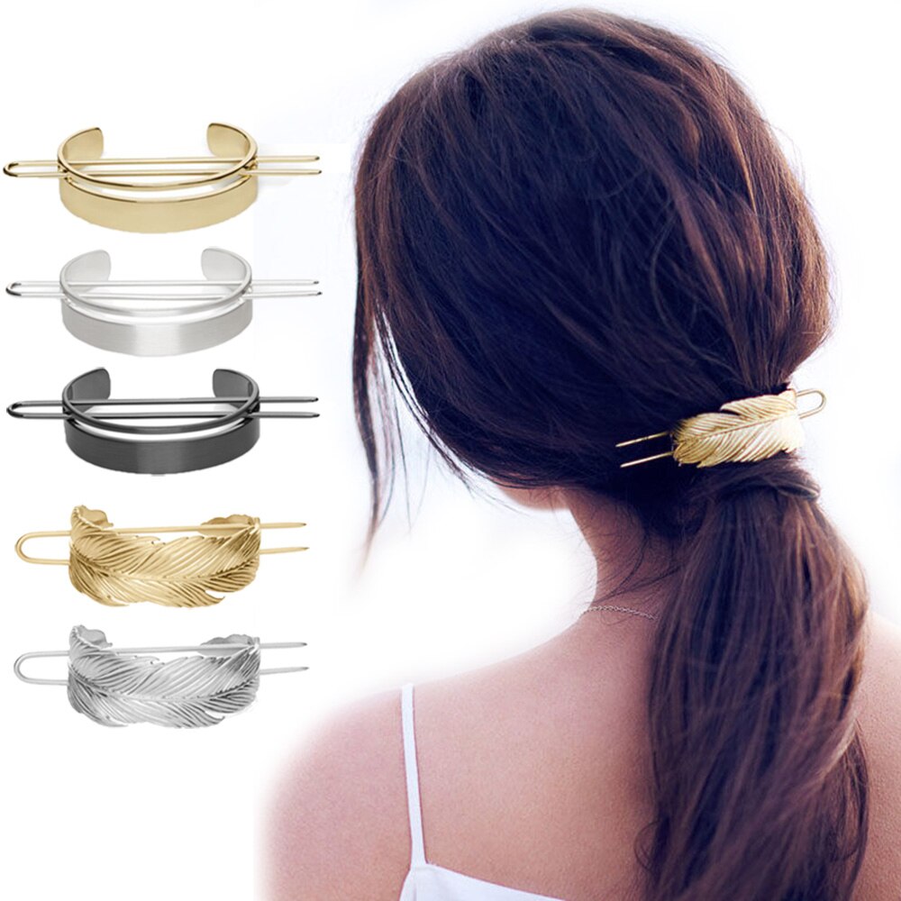 Alliage rond haut épingles à cheveux chignon Cage minimaliste chignon Cage de support cheveux bâton fille cheveux accessoires cheveux bijoux