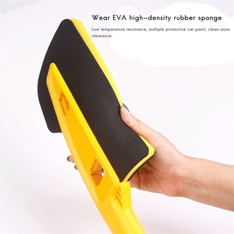 Desmontable auto EVA pala de nieve hielo pala mango largo cepillo de nieve de aluminio portátil de aleación de remoción de nieve pala