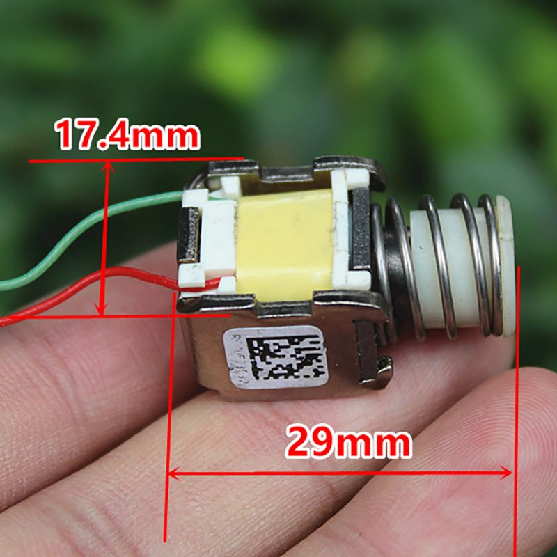 Push Pull Solenoid Electromagnet, Open Frame Solenoid, Manual Self-locking Solenoid, DC3V-5V, Protection Switch Solenoid