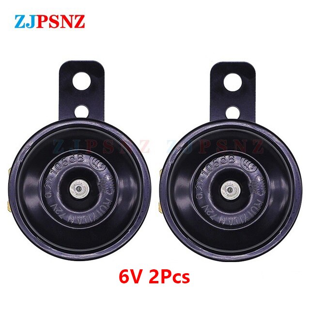 Car Snail Horn 6V 12V 24V 36V 48V 60V 72V Electric Air Horn Motorcycle Scooters Truck e-Bike Waterproof Snail Horns Super Sound: 6V 105db 1.5A 2Pcs