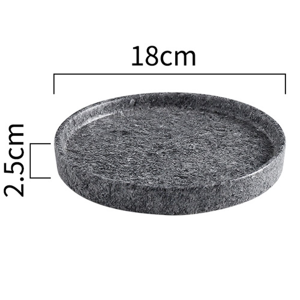 Bandeja de goteo para macetas, Base de cerámica con de cemento para maceta de jardín y balcón, color gris, 11,5x11,5x1,5 cm, 2 uds.