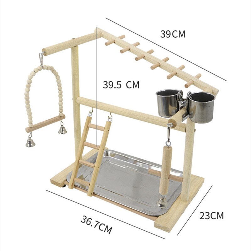 Support pour perchoir à oiseaux, jouets pour perroquets, exercice, mangeoire, Center d&#39;activité pour les oiseaux, perroquet, Conure, Cockatiel: W176