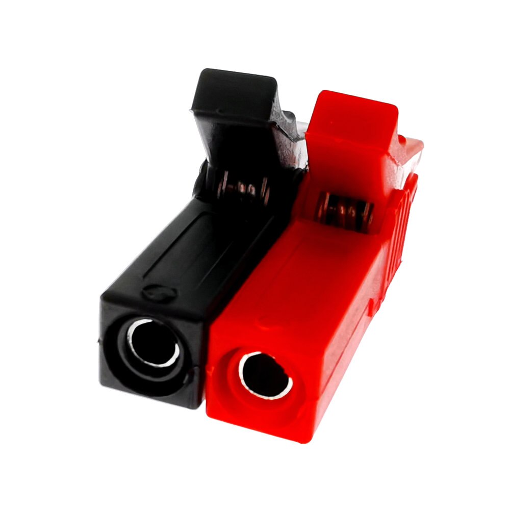 55 Mm Alligator Clip + Banana Plug Test Probe Met 4 Mm Banaan Plug Kabel Clips Socket Batterij Rood Zwart