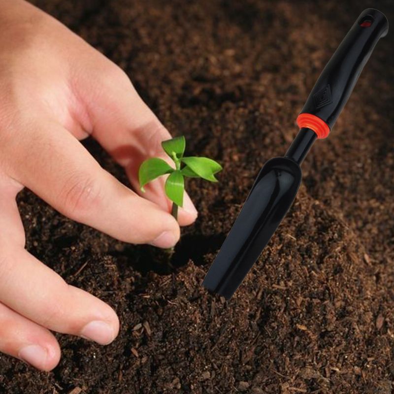 Kannettava puutarha terävä rikkakasvinkone lapio lapio monikäyttöinen kova hiiliteräs muovikahva kaivauslasta bonsai koti