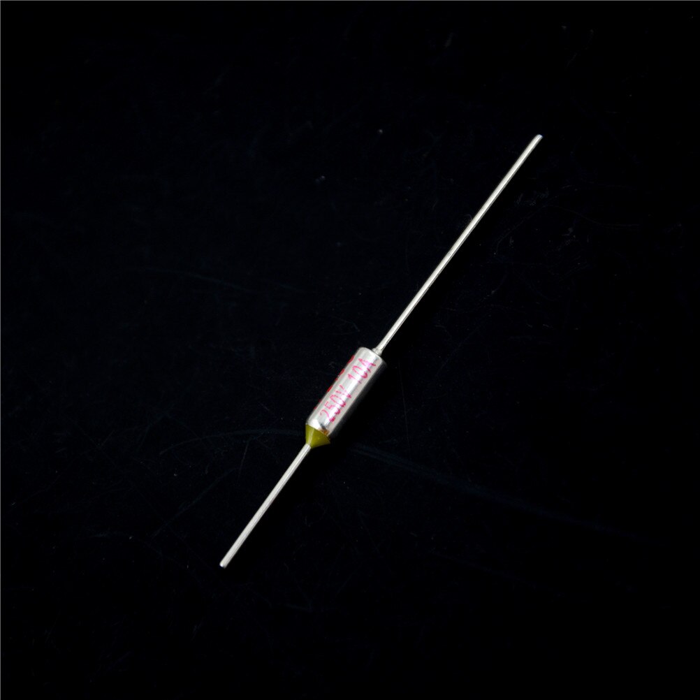 5Pcs SF214E 10A 250V Micro Mini Elektrische Temp Thermische Zekeringen Temperatuur Zekering Thermische Cutoff