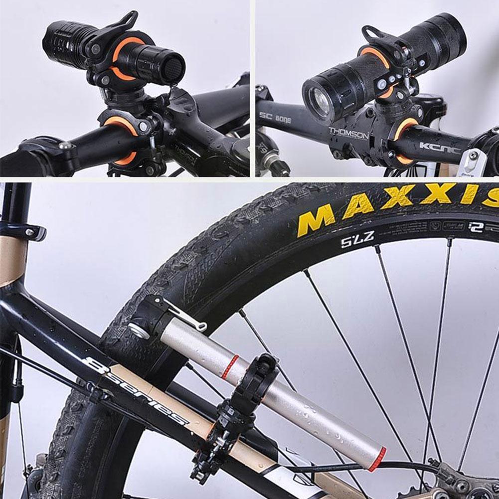 Lamp Holder Bicycle Flashlight Lamp Holder Front Lamp Mountain Holder Bike Accessorie Fixed Bike Holder Riding Bracket Equi J3d5