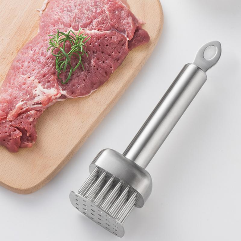 1PC Profession Meat Pork Chop Meat Tenderizer Needle With Stainless Steel Kitchen Tools Cooking Accessories