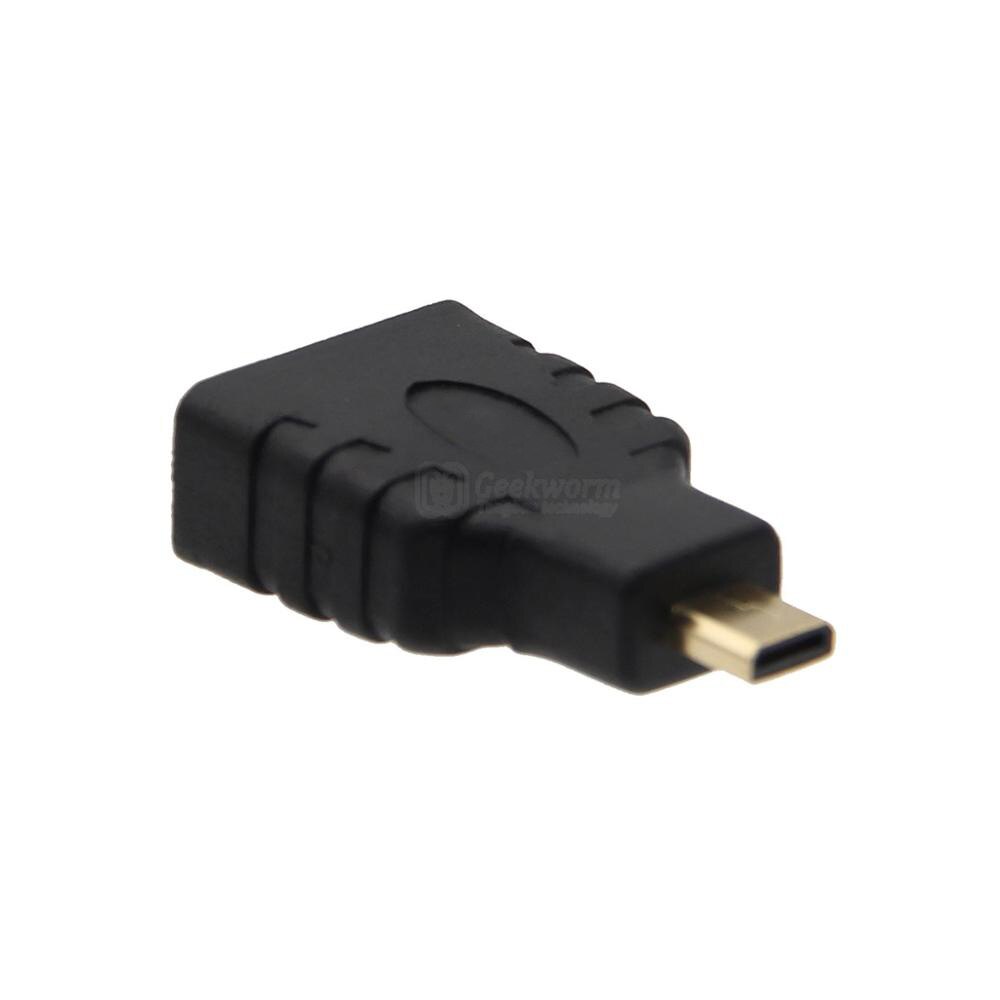 Raspberry Pi 4 Micro HDMI Male to HDMI Female Adapter Extension Adapter Converter for Raspberry Pi 4(2pcs/Lot)
