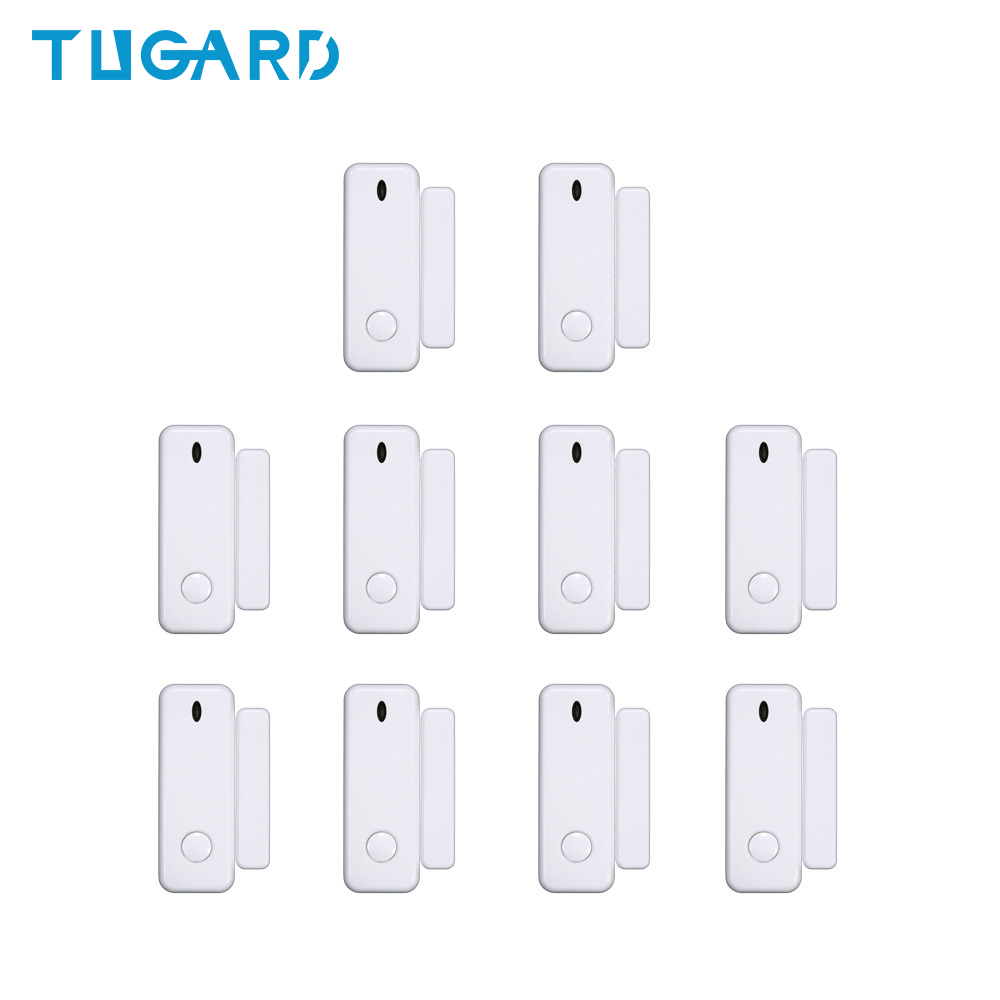 Tugard  d10 mini vindue dør alarm sensor 433 mhz trådløs dørlås kontakt tilbehør til sikkerhedsalarm vært