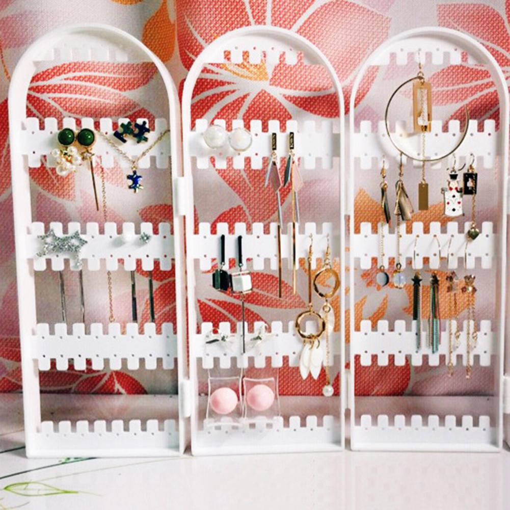 Arrivals 2/3/4 Fans Panels Jewelry Display Jewelry Organizer Earring Organizer Acrylic Jewelry Holder Makeup Organizer