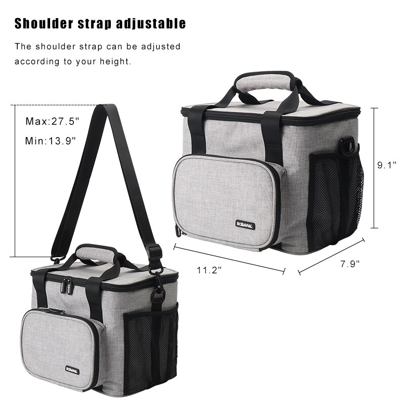 UOSC Portable Lunch Bag For Women Kids Men Shoulder Food Picnic Cooler Box Insulated Bags Tote Storage Container bolsa termica