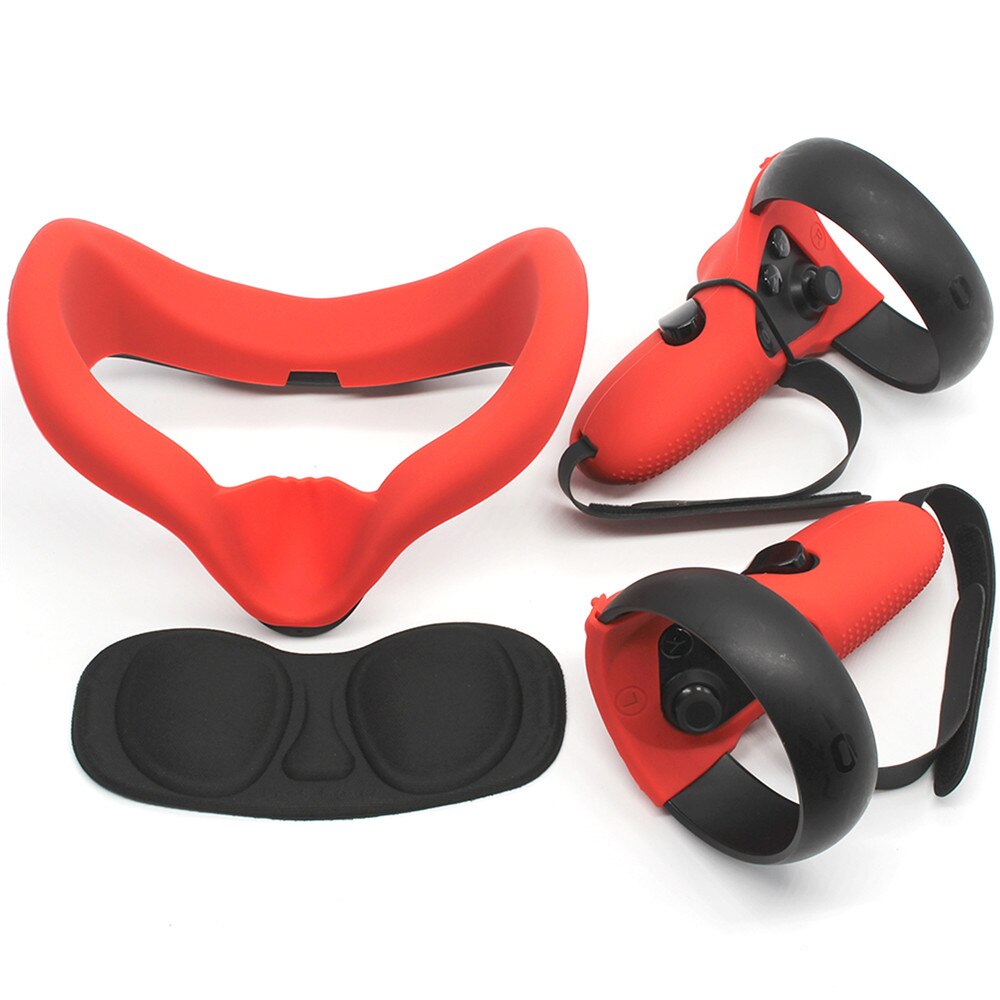 Protection de couverture de visage de Silicone VR pour Oculus Quest Rift S VR accessoires de casque capuchon d'objectif