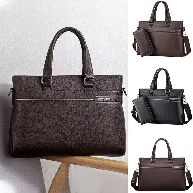 Office Bags for Men's Briefcase Business Laptop Bag PU Leather Bags Computer Laptop Handbag Office Bags for Men Maletines