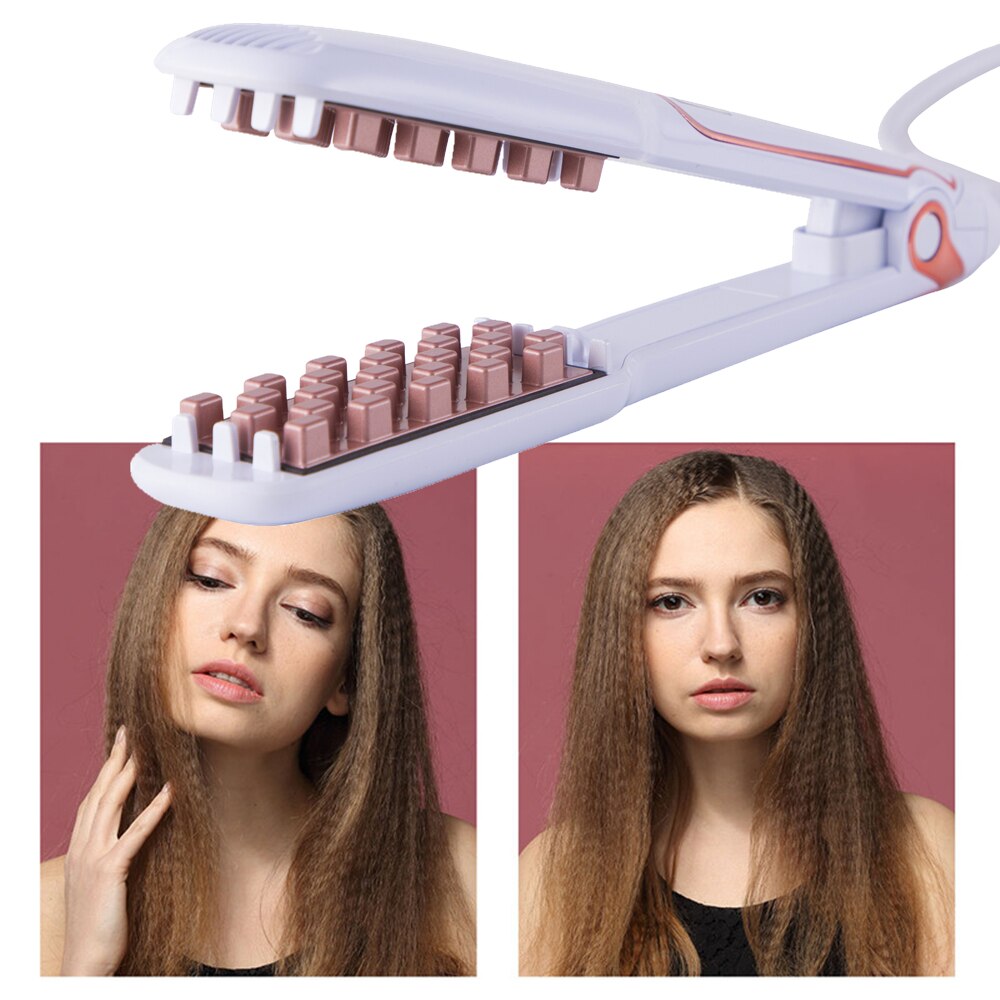 Neue Haar Eisen Mais Lockiges Styling Welle Eisstockschießen Eisen Crimpen Haar Bügeleisen Crimper Werkzeug Volumizing Haar Curler Wellen Für Haar