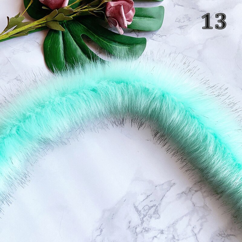 1M 24 Kleuren Wit Faux Vos Bont Pluche Lint Tapes Diy Trui Jas Kledingstuk Kap Hoed Kraag Trimmen materialen Decoratie: 13