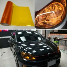 1 Roll Mistlamp Sticker Protector Achterlicht Auto Film Koplamp Vinyl: Orange