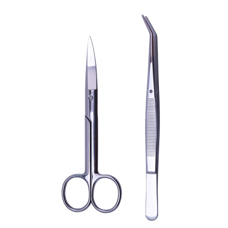 3/5pcs Aquarium Tank Tools Kit Aquascaping Fish Tank Aquatic Plants Long Tweezers Scissors Stainless Steel Maintenance Tools: Tool kit 06