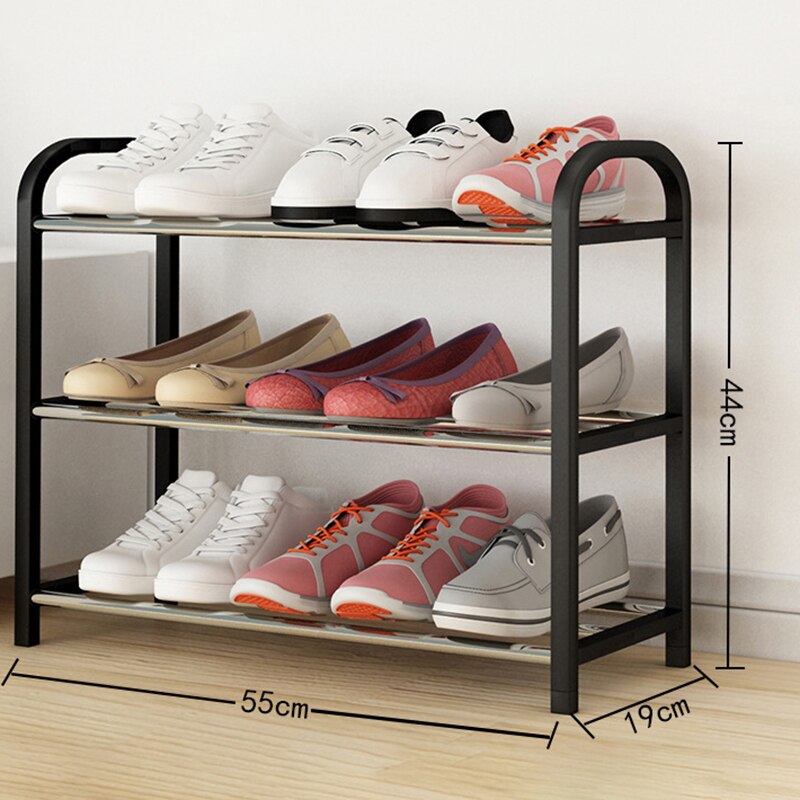 Multi-layer Shoe Rack Thickened Steel Pipe Standing Shoe Rack DIY Shoes Storage Shelf Home Living Room Organizer Accessories
