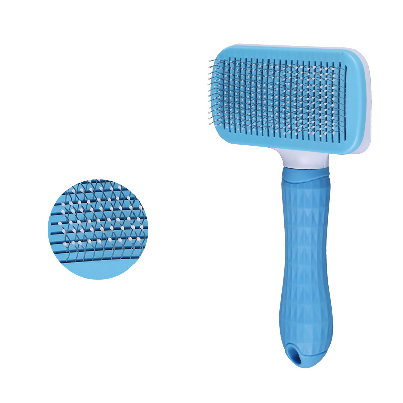 Pet Hair Remov Borstel Kat Kam Hond Borstel Haar Schoon Kam Hond Haar Speciale Naald Kam Kat Haar Reiniging en Schoonheid Producten: Blauw