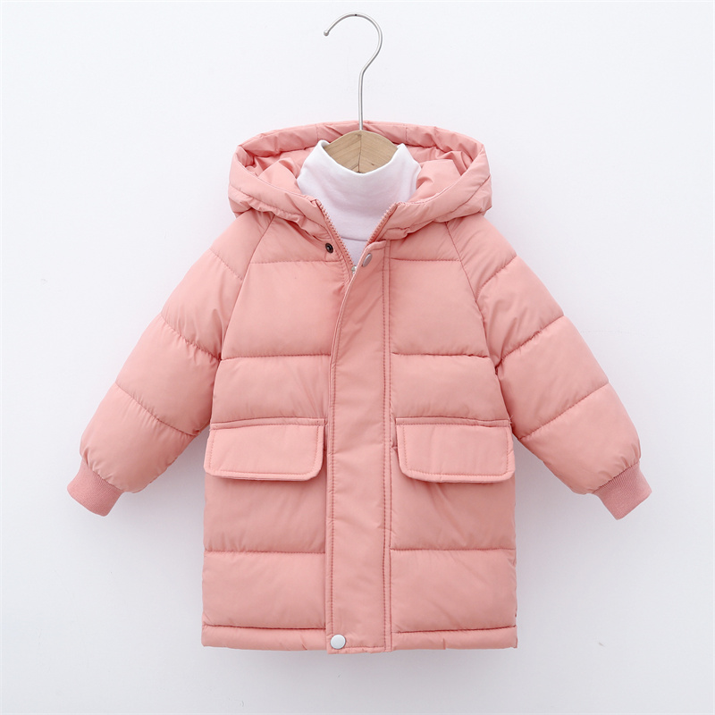 SRTUMEY Kinderen Meisjes Jas Winter Met Capuchon Opgeblazen Jas Winddicht Verdikte Jas Jas Kind Warm Fleece Ritssluiting Bovenkleding Gewatteerde Jas Meisjes 2024 NIEUW, A, 3-4 jaar