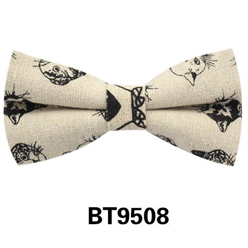 Papillon in lino per matrimonio papillon in cotone da uomo abbigliamento da collo papillon per adulti per uomo donna papillon per papillon modello animale da festa