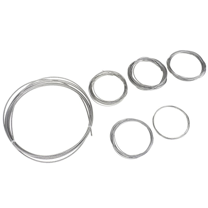 Pehmeä 5m 304 ruostumaton teräs pehmeä köysi kalastus nostokaapeli pyykkinaru 7*7 rakenne halkaisija 0.5mm 1 mm 1.2 mm 1.5 mm 2 mm 3.0mm