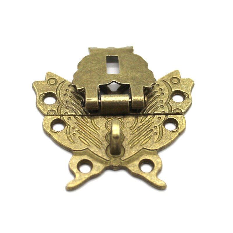 Retro Vlinder Lock, Vintage Doos Deurslot Accessoires, Diy Model Maken, Antieke Hangslot, gesp Kan Worden Vergrendeld