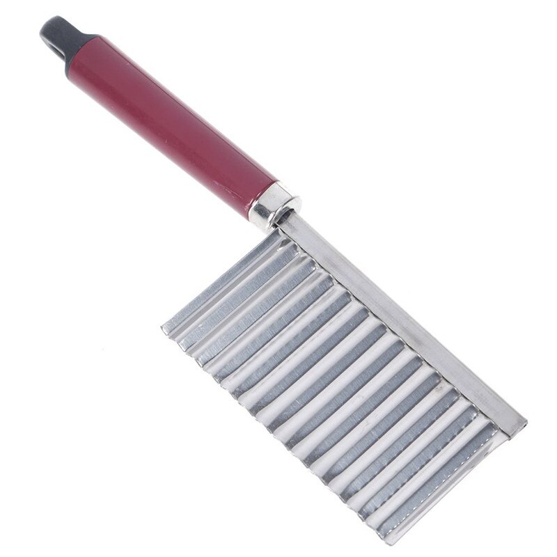 Französisch Braten Cutter Edelstahl Kartoffel Wellig Eingefasst Cutter Messer Küche Gerät Gemüse Obst Kartoffel Schäler Kochen Werkzeuge