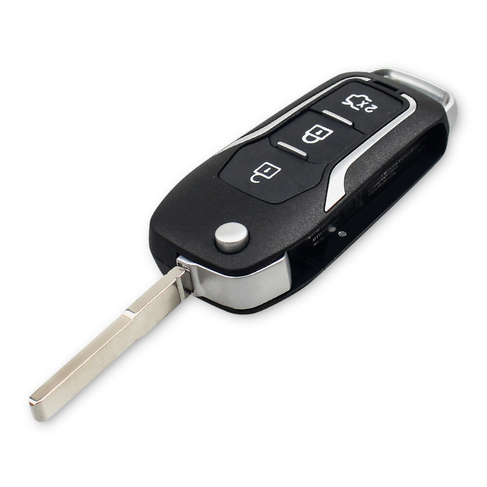 KEYYOU-Funda de mando a distancia plegable para Ford Focus 3, 3 botones, para conectar a mondeo c max