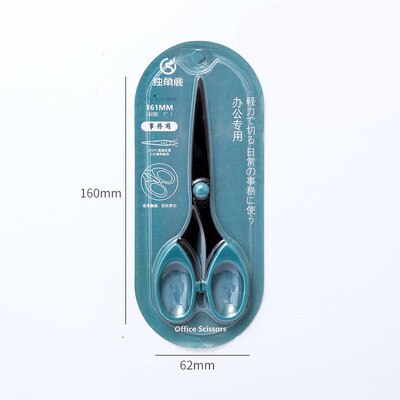 1 pc simples tesoura de aço inoxidável transparente plástico arte tesoura corte papel estudante papelaria escritório diy artesanato suprimentos: e