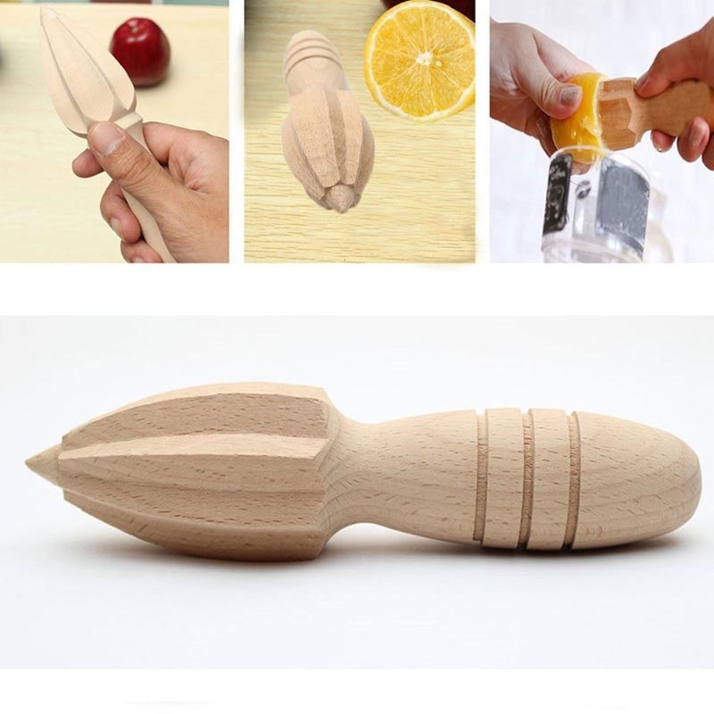 1 stk træ citronkogle håndlavet frugt citron saftpresser træ citronpresser saftpresser citron frugt appelsin oprymmer køkkenværktøj