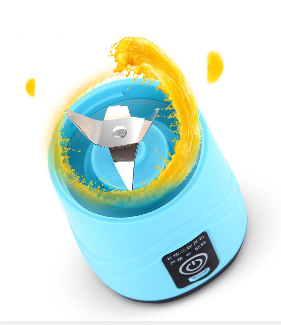 Cashiler Electric Glass Juicer Cup Juice Cup Rechargeable Household Mini Cyclone Fruit Juicer