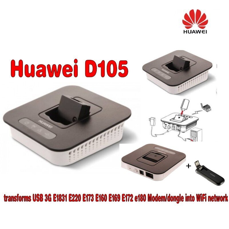 Huawei D105 3G Router, Support LAN