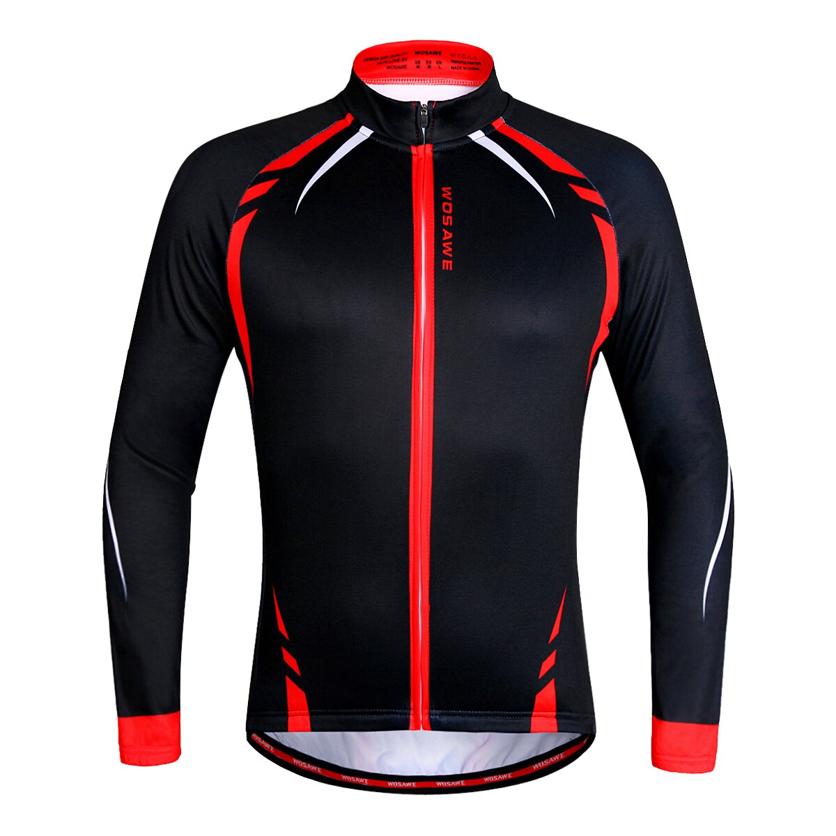 Winter reflecterende motorjas heren thermische fleece winddicht waterdichte lange mouwen jas kleding motorcross jassen: Bc274- rode / M
