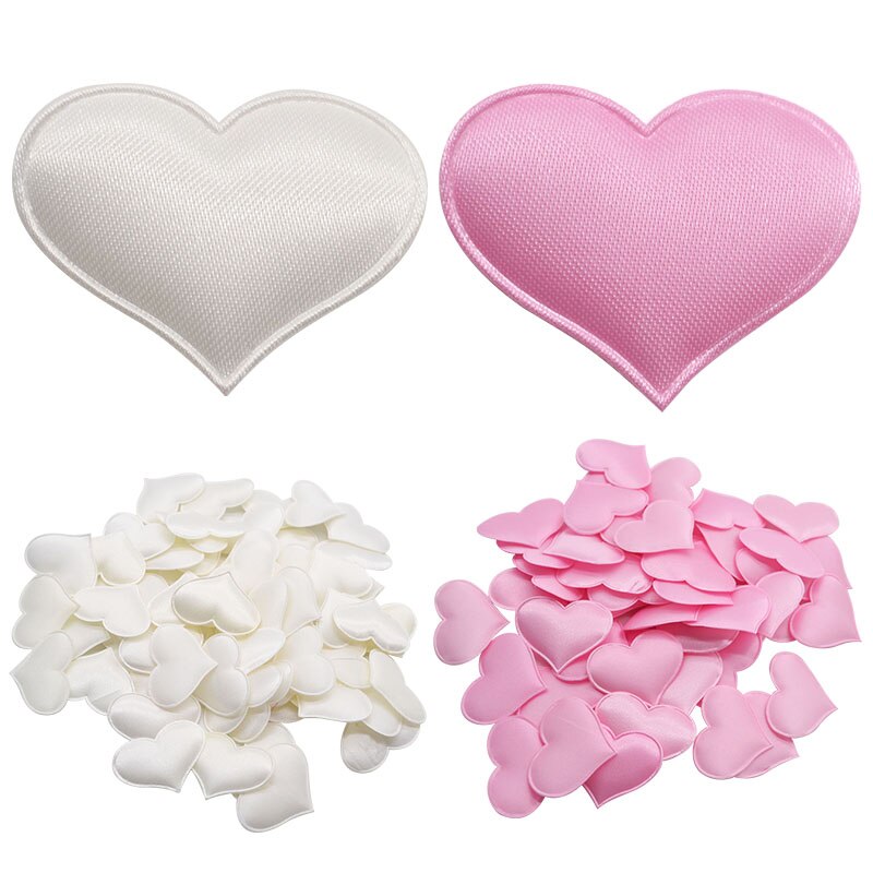 100 pçs coração tecido confetes decoração de mesa de casamento confetes pequeno amor coração pétala diy artesanato feliz aniversário festa suprimentos