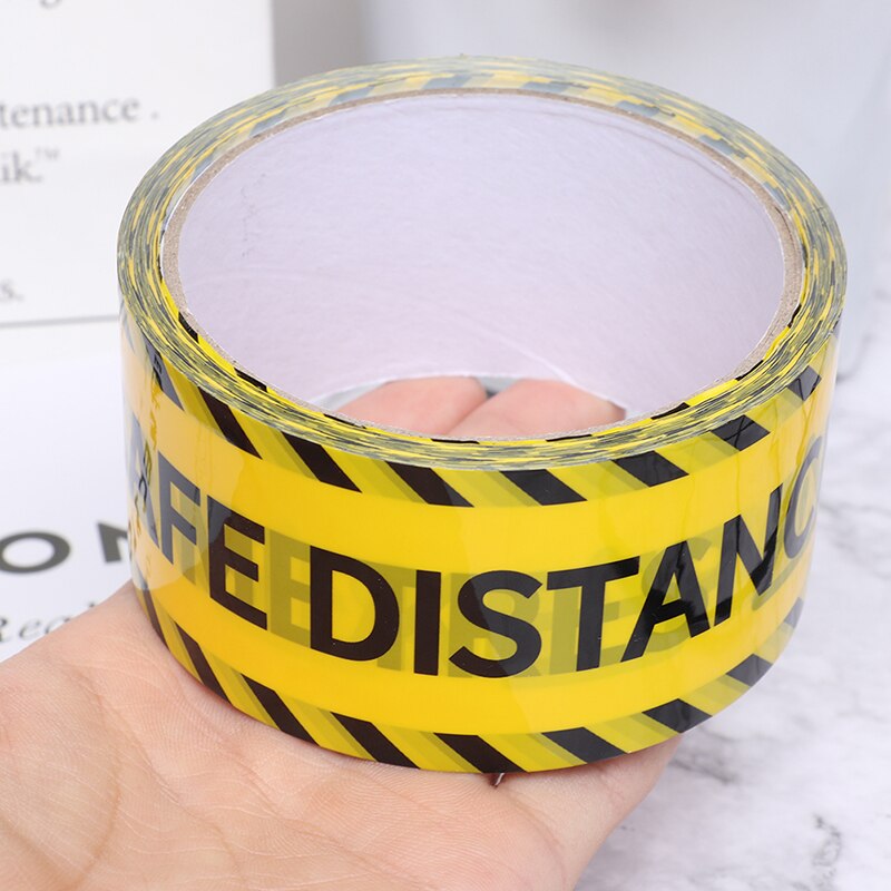48mm*25mm advarsel isolasjonsbånd fare forsiktighetsbarriere minne bånd diy klistremerke