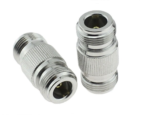 2PCS N Female To N Female Jack Double Straight RF Coaxial Adapter Connector