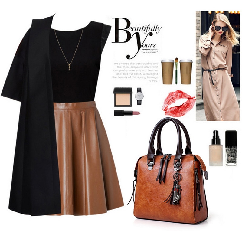 4 pièces femmes pierre motif sac à main + sac à bandoulière + pochette + carte paquet sac a main femme de luxe cuir