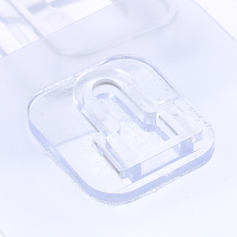 double sided adhesive wall hooks Wall Hanger Transparent Suction Cup Hook Double-Sided Adhesive Wall Hooks