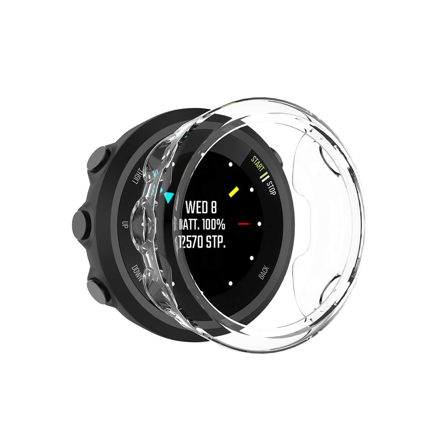 TPU Protection Silicone Cases Shockproof Cover For Garmin forerunner 45S Smart watch Shell Cases for Garmin forerunner 45S Cover