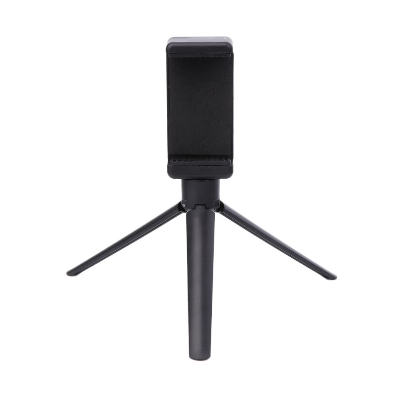 Universal Black Plastic Tripod Cell Phone Camera Rotation Desktop Base Support