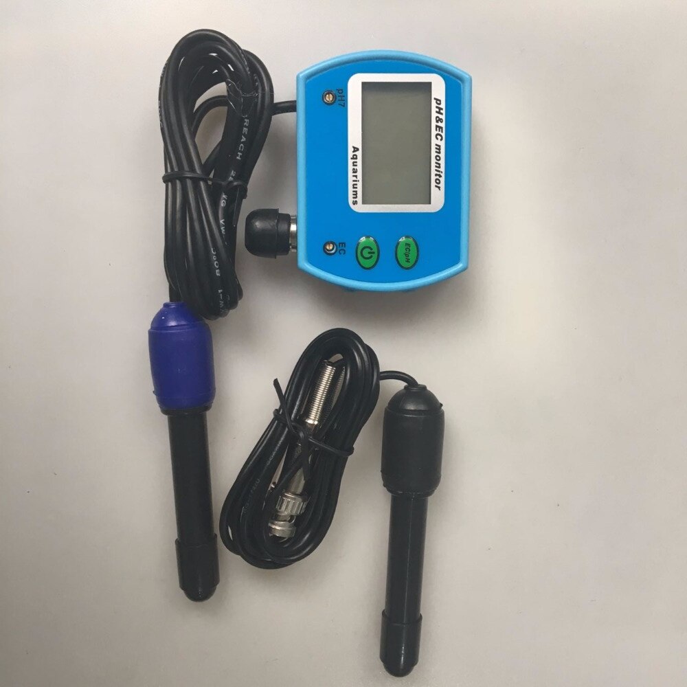 2 in 1 pH Meter EC meter for Aquarium Multi-parameter Water Monitor Online pH / EC monitor 15%