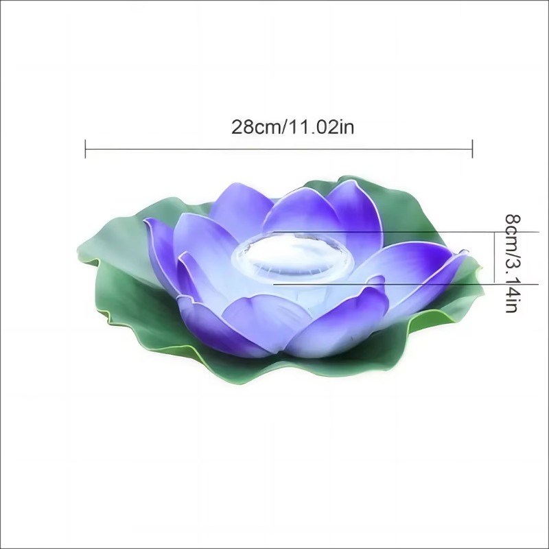 Solar Schwimmende Lotus Licht Wasserdichte LED Nachtlicht Festliche Wunsch Lampe Für Teich Pool Garten Aquarium Dekoration Lieferungen