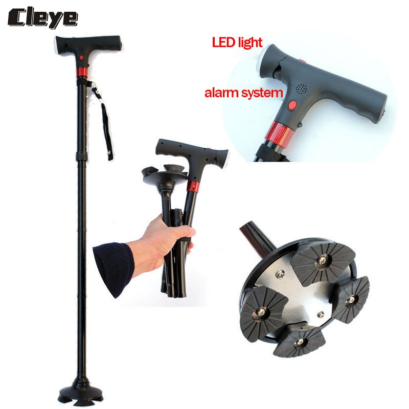 Cleye alt Mann gehen Stock Clever Klapp Ältere Stock Für sterben Ältere Keine Unterhose Lichter Ultra Licht Krücke Für Ich bin ändern Von