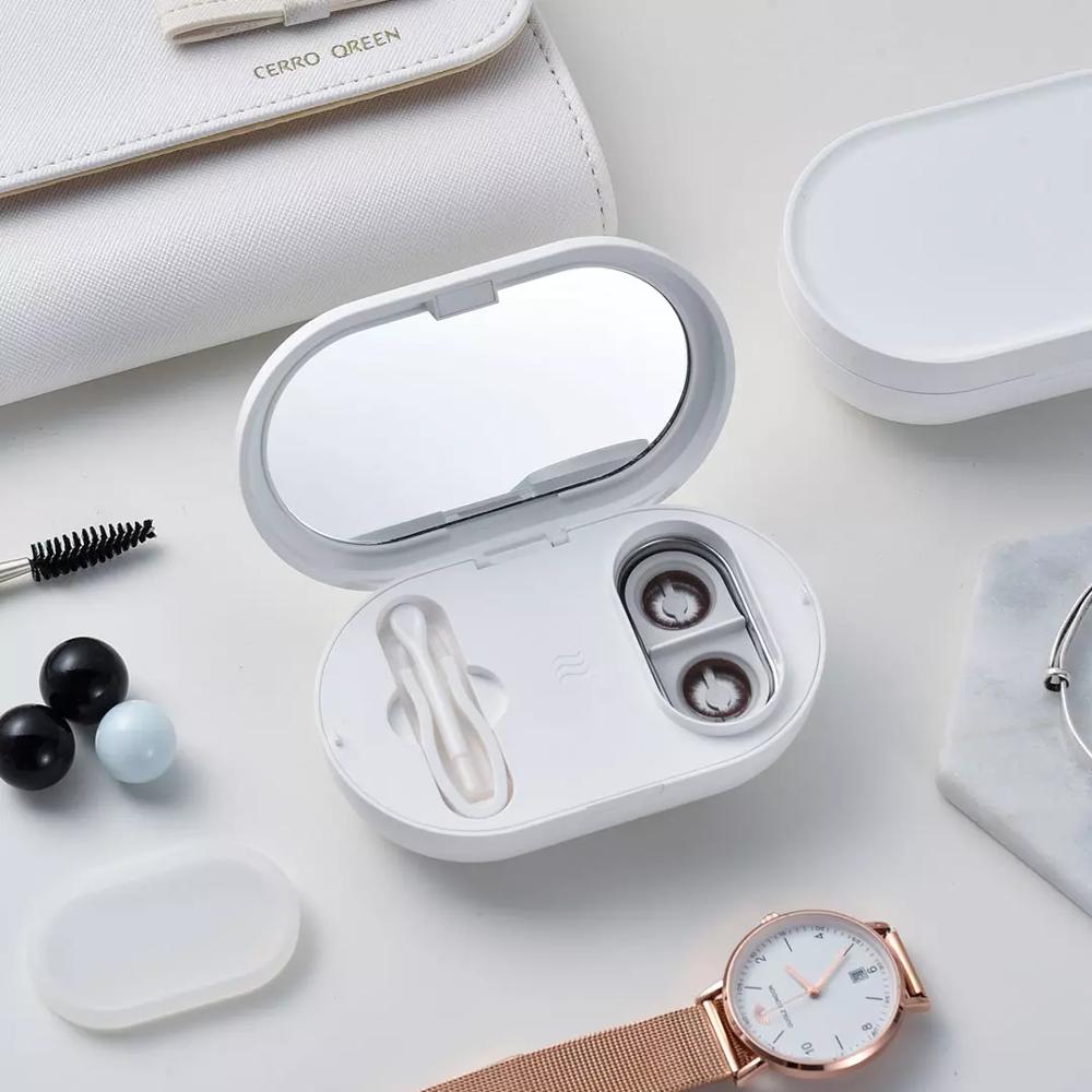 56000hz ultrasoon reiniger contactlenzen reinigingsmachine gekleurde contactlenzen accessoires sonische waskoffer magnetische oplader