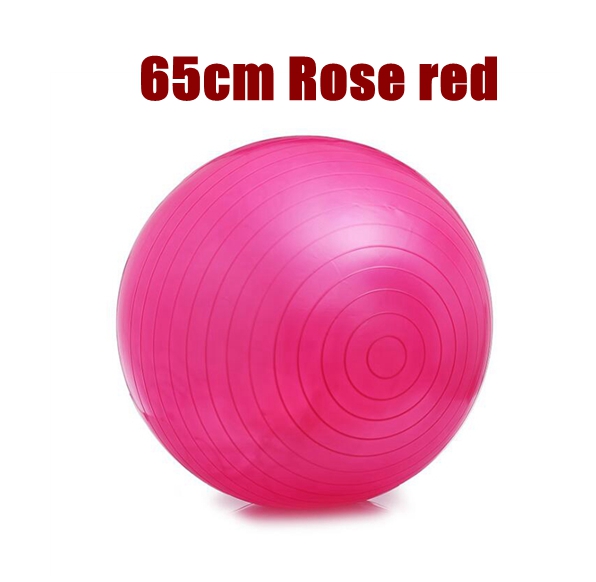 55Cm 65Cm 75Cm Yoga Bal Pvc Verdikking Fitness Bal Yoga Bal Pilates Bal: 65cm Rose red